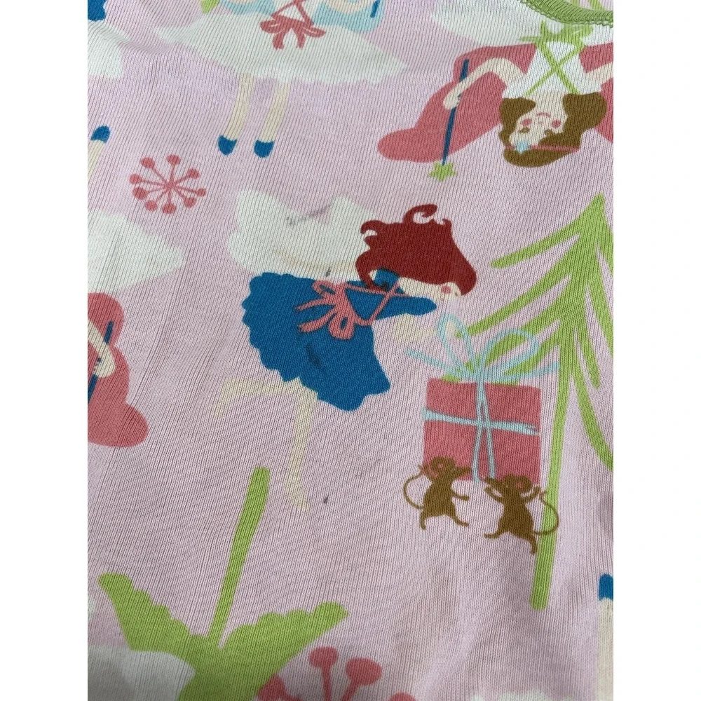 Hanna Andersson Pink Fairy Organic Pajamas size 110‎ 5 Christmas AK1117